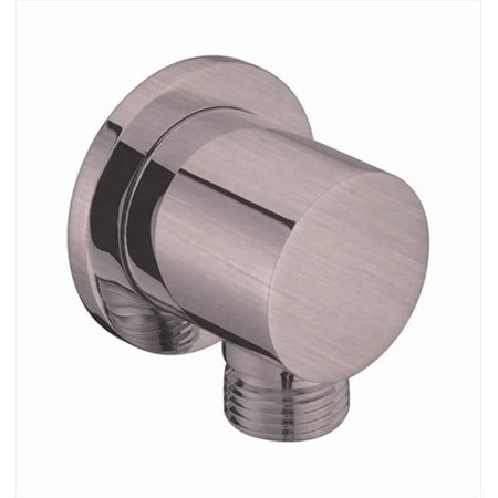 DAWN KITCHEN & BATH PRODUCTS INC Dawn Kitchen WCTR50400 Shower Wall Mount Supply Round Elbow; Brushed Nickel WCTR50400